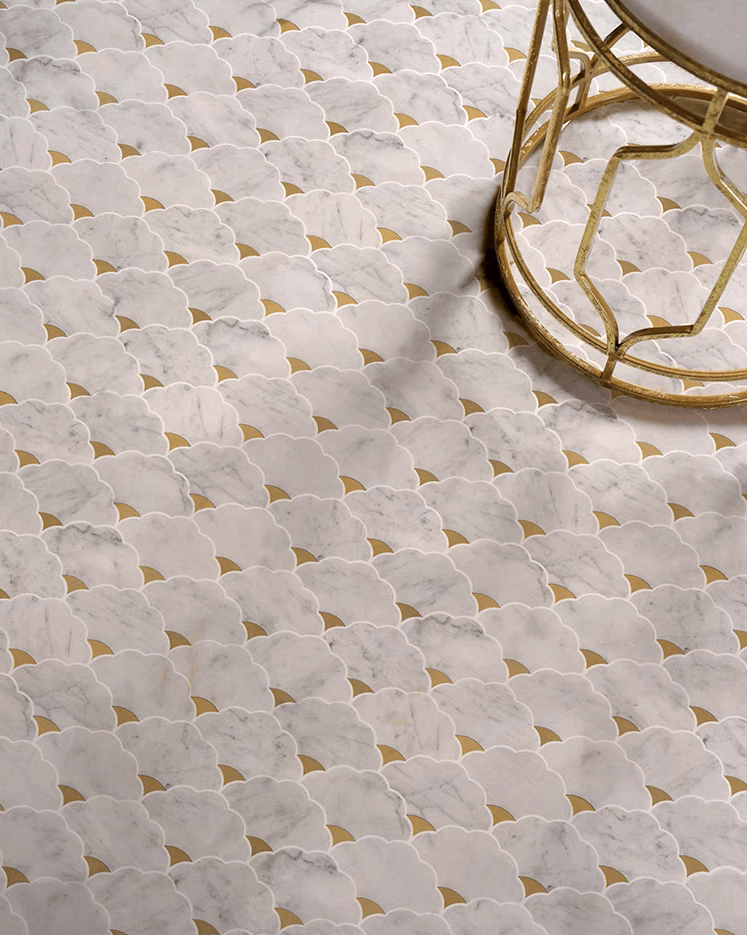 โมเสคหินอ่อน TIMELESS TILES รุ่น LUCKY CLOUD 23.7X29.8 ซม. สี CARRARA WHITE_7
